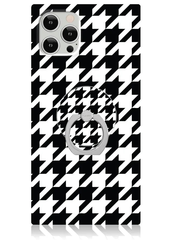 Houndstooth Adhesive Phone Ring Stand