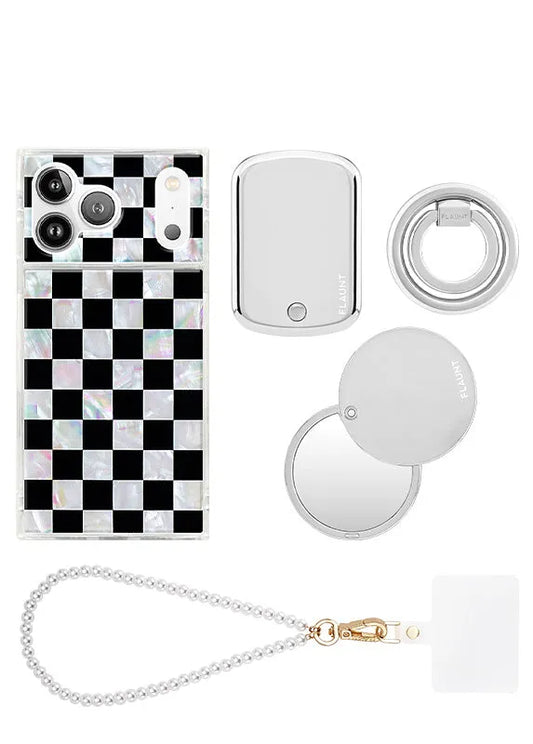 Checkered Mother of Pearl Bundle Set