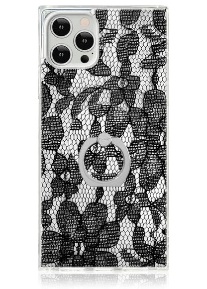 SQUARE® Black Lace iPhone Case