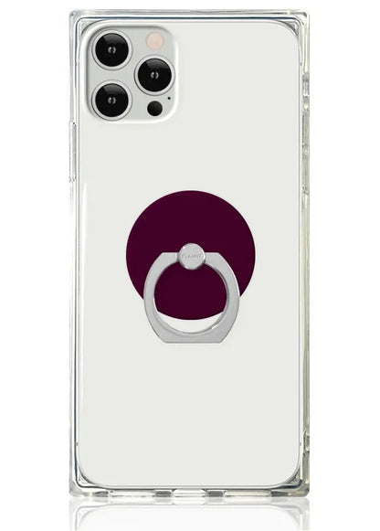 Burgundy Adhesive Phone Ring Stand