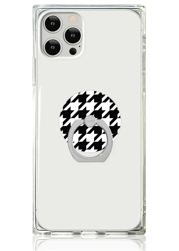 Houndstooth Adhesive Phone Ring Stand