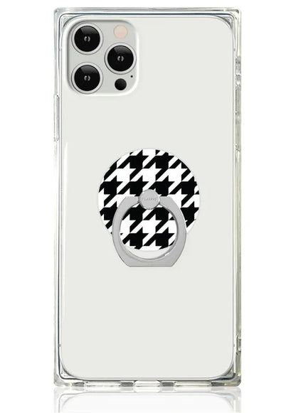 Houndstooth Adhesive Phone Ring Stand
