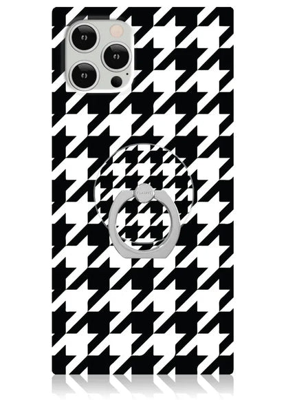 Houndstooth Adhesive Phone Ring Stand
