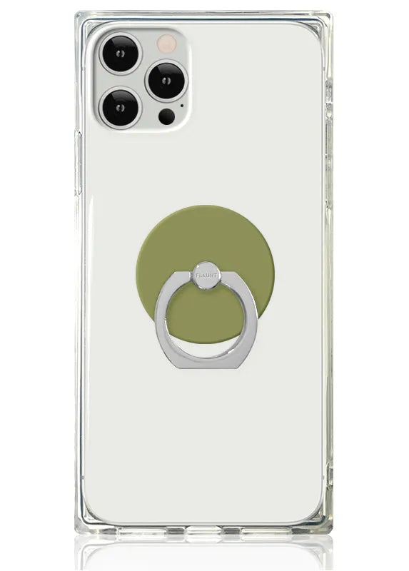 Olive Green Adhesive Phone Ring Stand