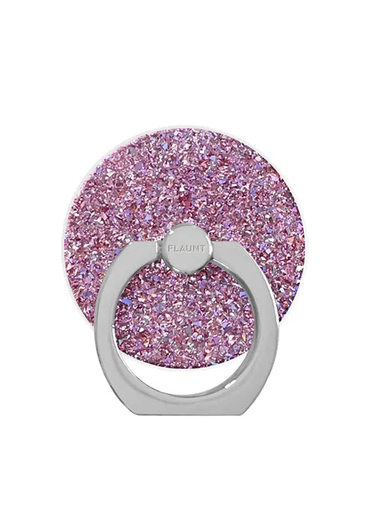 Pink Glitter Adhesive Phone Ring Stand
