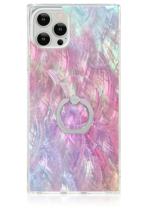 Pink Mother of Pearl Adhesive Phone Ring Stand
