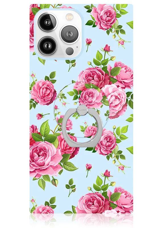 Pink Rose Bouquet Adhesive Phone Ring Stand