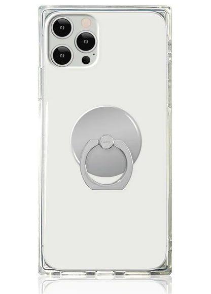Silver Adhesive Phone Ring Stand