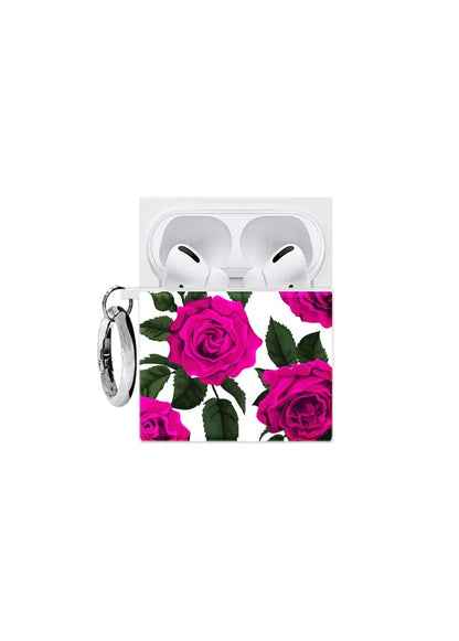 SQUARE® Fuchsia Rose AirPods Case