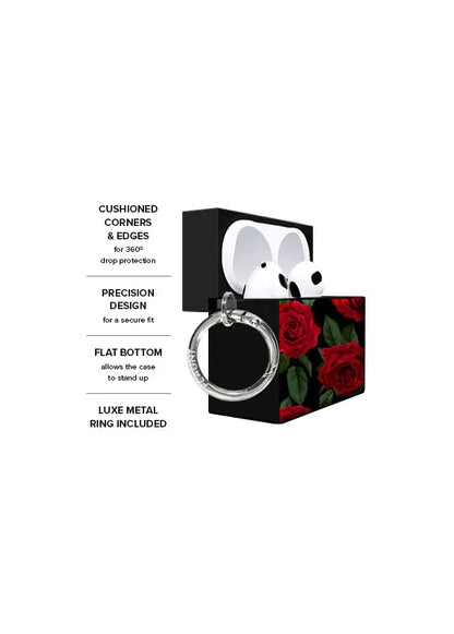 SQUARE® Rose Print AirPods Case