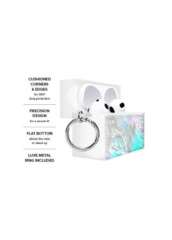 SQUARE® Mother of Pearl AirPods Case