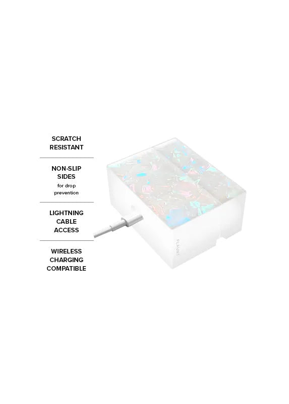 SQUARE® Opal Shell AirPods Case