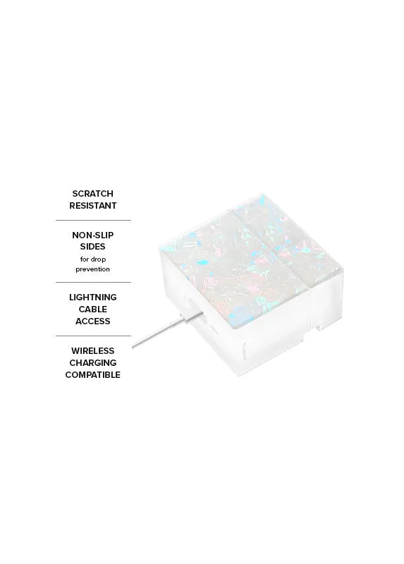 SQUARE® Opal Shell AirPods Case