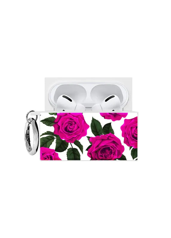 SQUARE® Fuchsia Rose AirPods Case