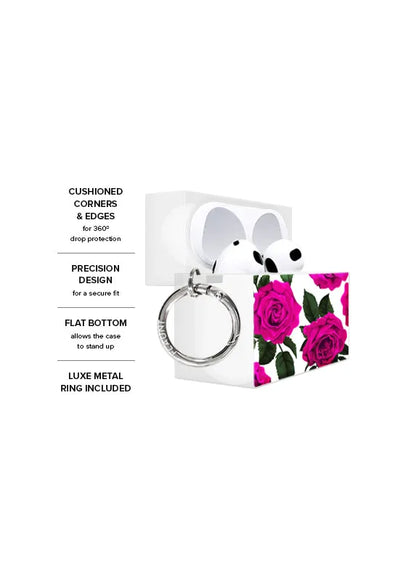 SQUARE® Fuchsia Rose AirPods Case