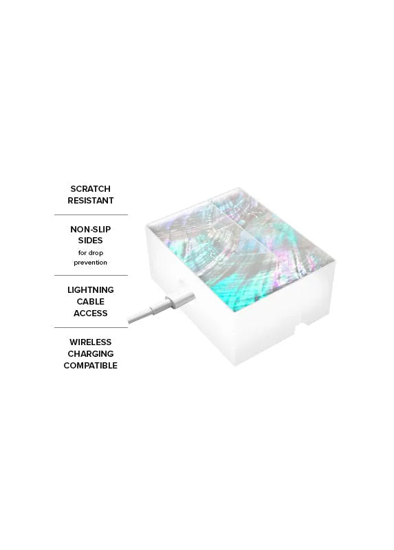 SQUARE® Mother of Pearl AirPods Case