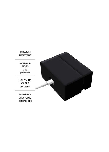 SQUARE® Matte Black AirPods Case