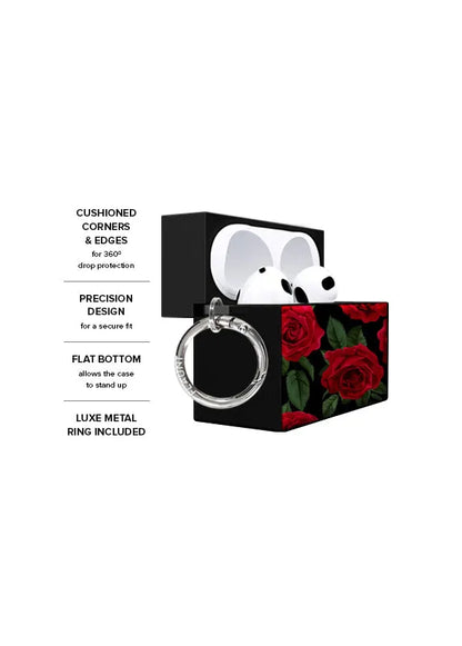 SQUARE® Rose Print AirPods Case