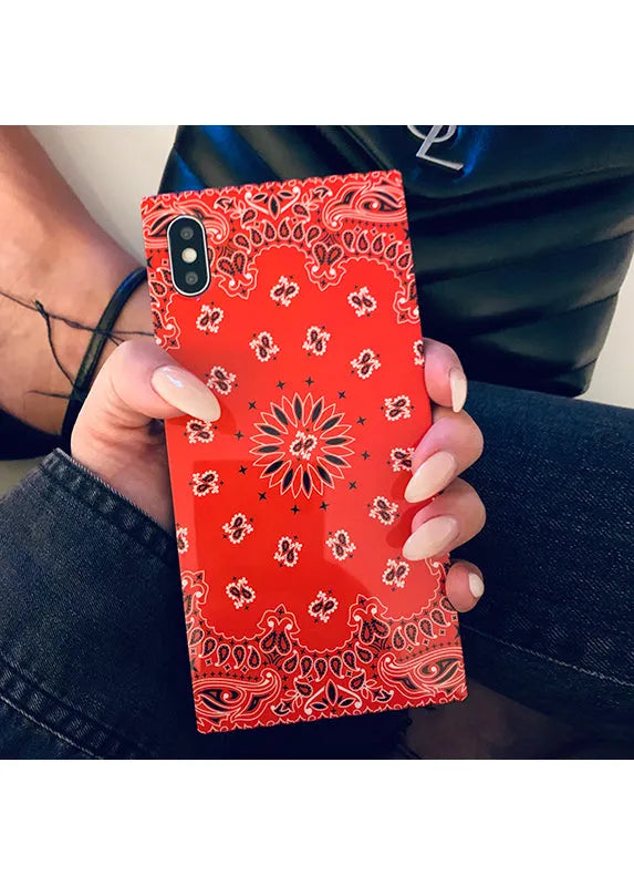 SQUARE® Red Bandana iPhone Case