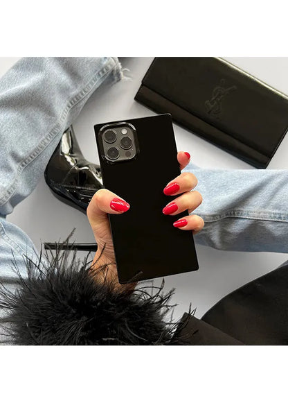 SQUARE® Black Patent iPhone Case