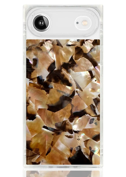 SQUARE® Brown Abalone Shell iPhone Case