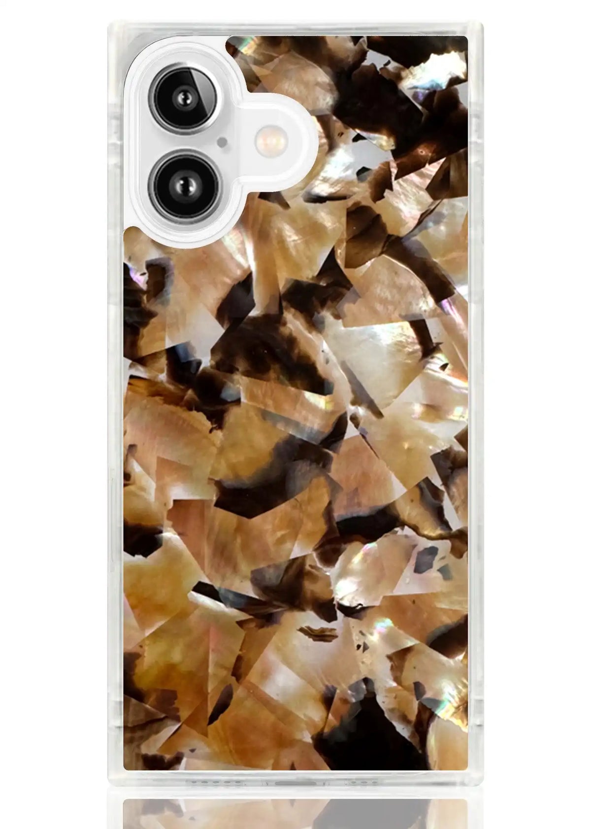 SQUARE® Brown Abalone Shell iPhone Case