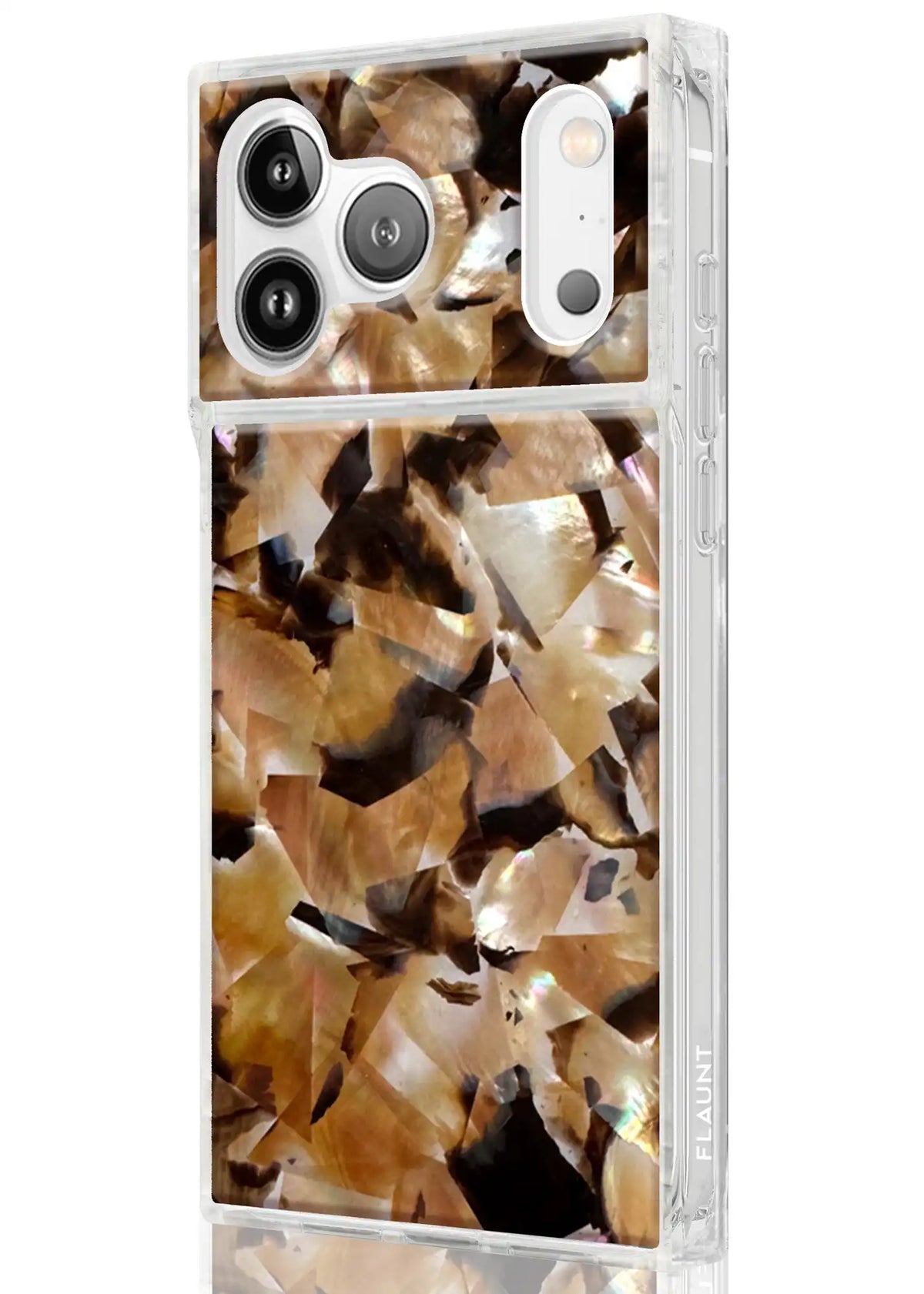 SQUARE® Brown Abalone Shell iPhone Case
