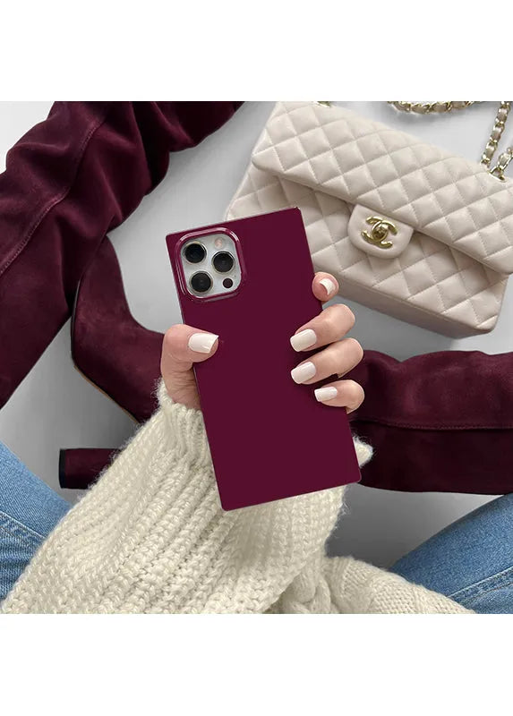 SQUARE® Burgundy iPhone Case