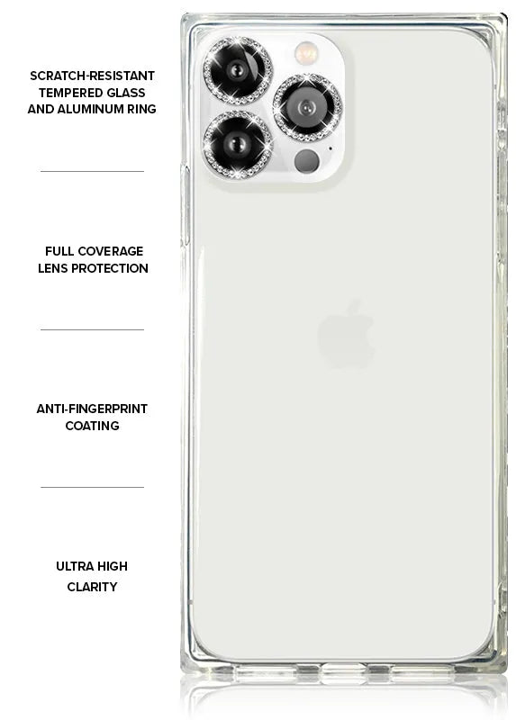 Silver Crystal Camera Lens Protectors