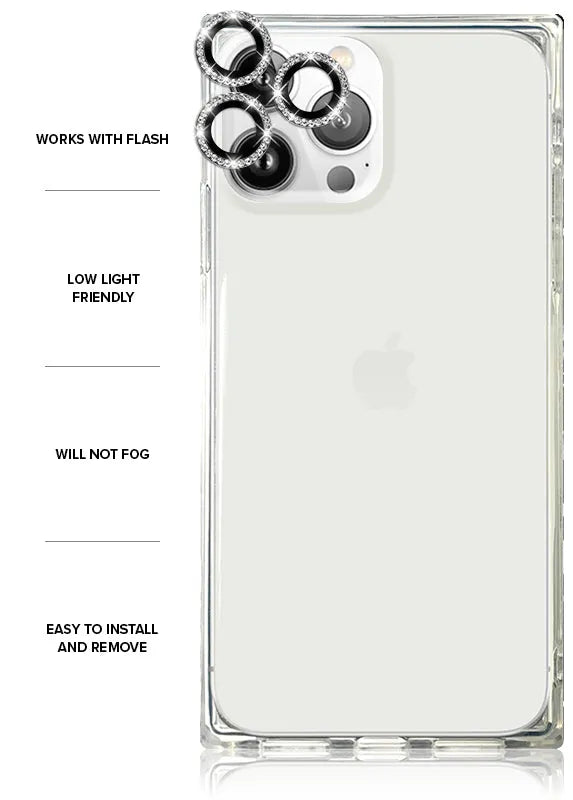 Silver Crystal Camera Lens Protectors