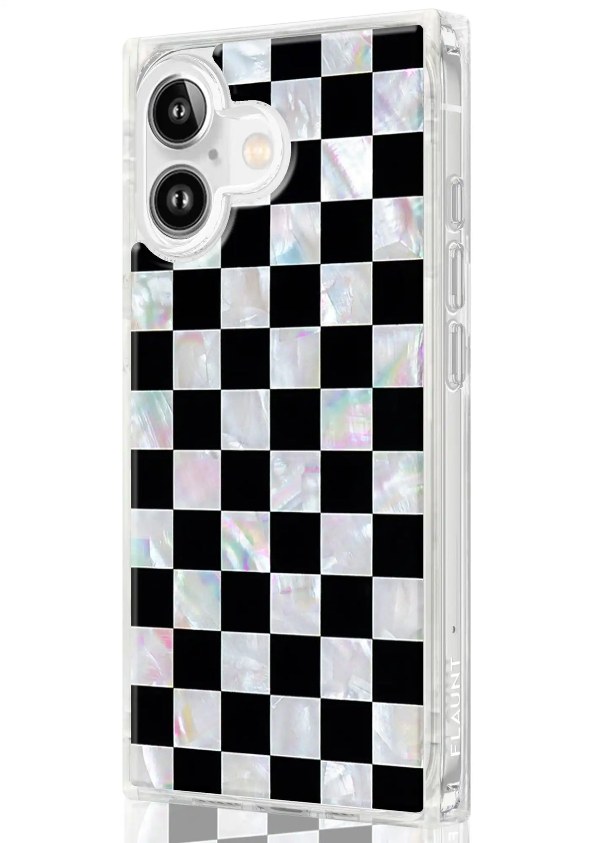 SQUARE® Checkered Mother of Pearl iPhone Case
