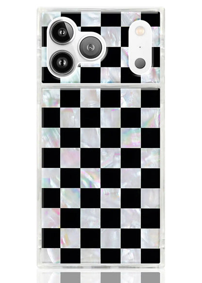 SQUARE® Checkered Mother of Pearl iPhone Case