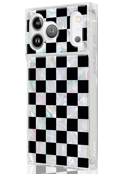 SQUARE® Checkered Mother of Pearl iPhone Case