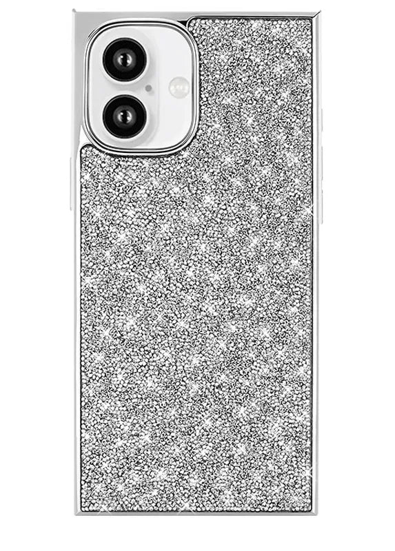 Elite Collection - SQUARE® Silver Crystal Elegance iPhone Case