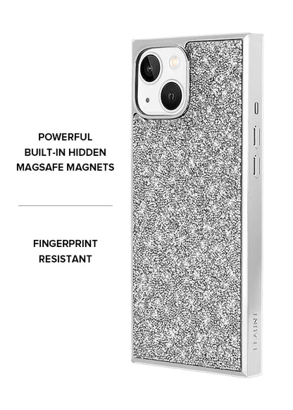 Elite Collection - SQUARE® Silver Crystal Elegance iPhone Case