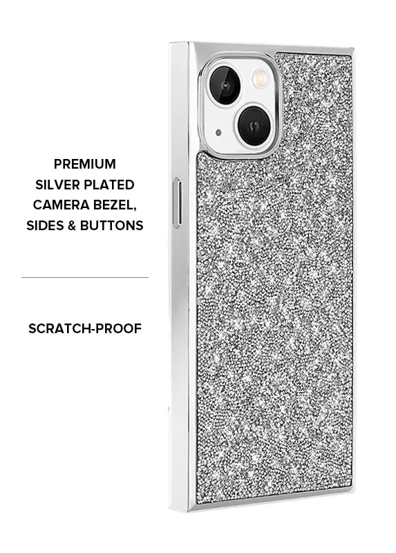 Elite Collection - SQUARE® Silver Crystal Elegance iPhone Case