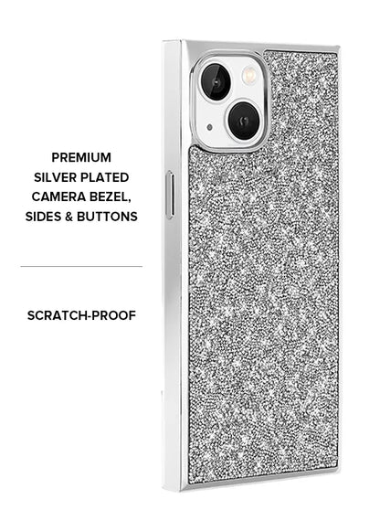 Elite Collection - SQUARE® Silver Crystal Elegance iPhone Case