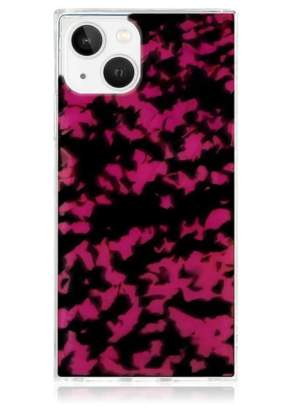 SQUARE® Raspberry Tortoise Shell iPhone Case