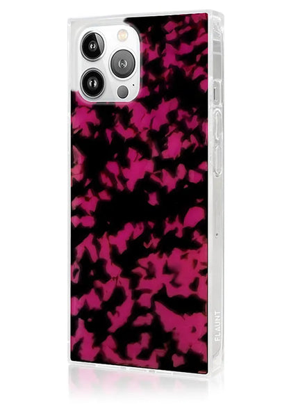 SQUARE® Raspberry Tortoise Shell iPhone Case