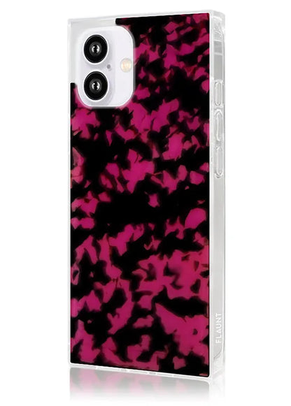 SQUARE® Raspberry Tortoise Shell iPhone Case