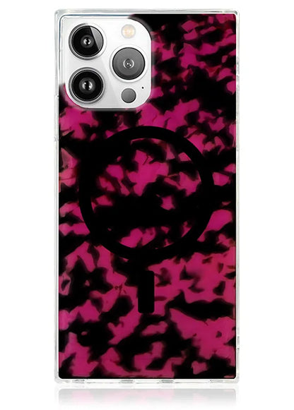 SQUARE® Raspberry Tortoise Shell iPhone Case