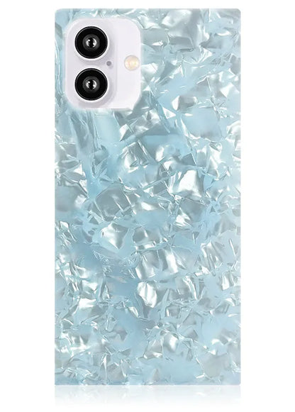 SQUARE® Icy Blue Pearl iPhone Case
