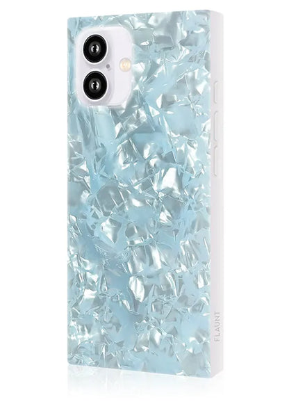 SQUARE® Icy Blue Pearl iPhone Case