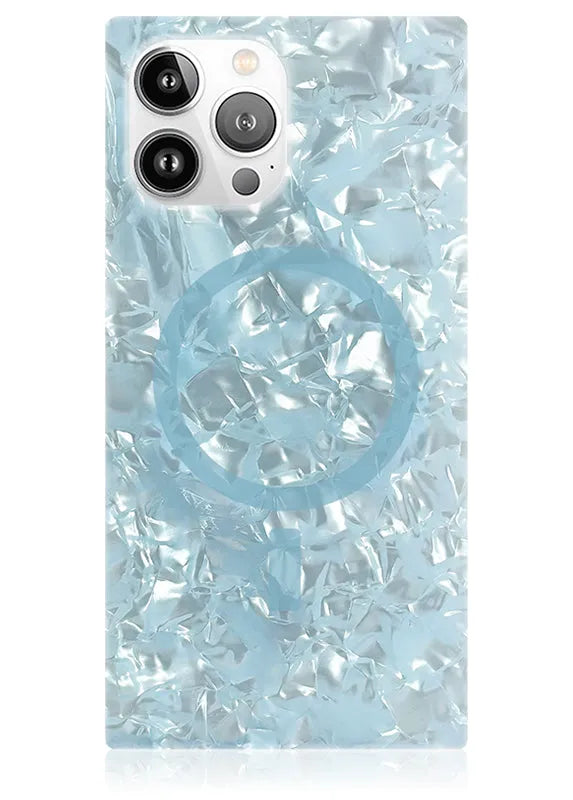 SQUARE® Icy Blue Pearl iPhone Case