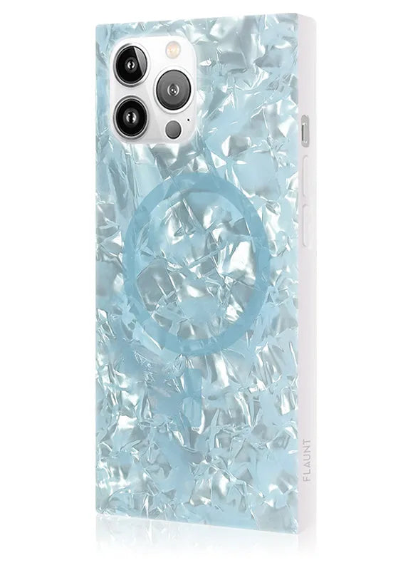 SQUARE® Icy Blue Pearl iPhone Case