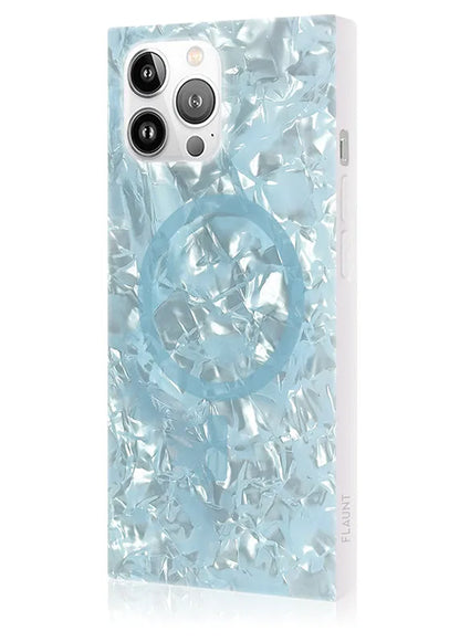 SQUARE® Icy Blue Pearl iPhone Case
