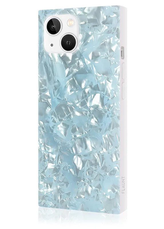 SQUARE® Icy Blue Pearl iPhone Case