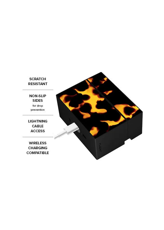 SQUARE® Tortoise Print AirPods Case