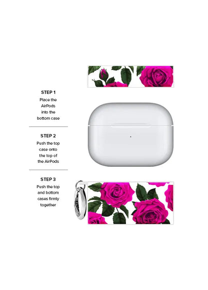 SQUARE® Fuchsia Rose AirPods Case