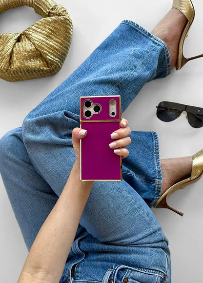 Elite Collection - SQUARE® Gilded Fuchsia iPhone Case